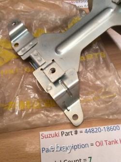 Suzuki GT250 T350 nos oil tank bracket holder new pt no 44820-18600 withparts tag