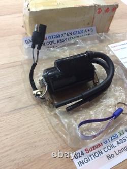 Suzuki GT250 X7 E EN GT500 A + B NOS IGNITION COIL ASSEMBLY NEW PT 33410-15321