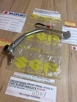 Suzuki GT250 X7 E EN NOS REAR BRAKE PEDAL ASSEMBLY NEW IN BAG PT 43110-11300 Suzuki GT250 X7 E EN NOS REAR BRAKE PEDAL ASSEMBLY NEW IN BAG PT 43110-11300