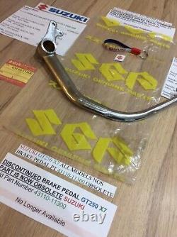 Suzuki GT250 X7 E EN NOS REAR BRAKE PEDAL ASSEMBLY NEW IN BAG PT 43110-11300 Suzuki GT250 X7 E EN NOS REAR BRAKE PEDAL ASSEMBLY NEW IN BAG PT 43110-11300