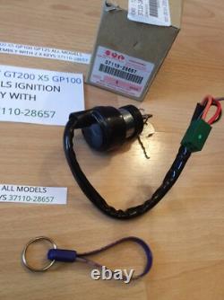 Suzuki GT250 X7 GT200 X5 GP100 GP125 nos ignition switch assembly 37110-28657 Suzuki GT250 X7 GT200 X5 GP100 GP125 nos ignition switch assembly 37110-28657
