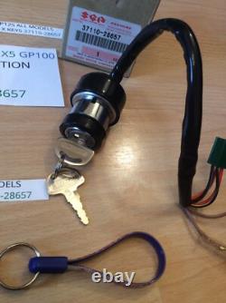 Suzuki GT250 X7 GT200 X5 GP100 GP125 nos ignition switch assembly 37110-28657 Suzuki GT250 X7 GT200 X5 GP100 GP125 nos ignition switch assembly 37110-28657