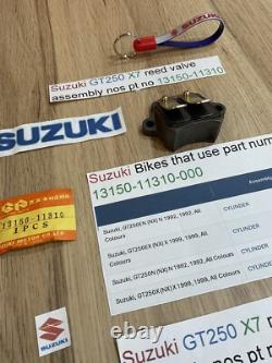 Suzuki GT250 X7 all models REED VALVE ASSEMBLY nos pt 13150-11310 with parts tag