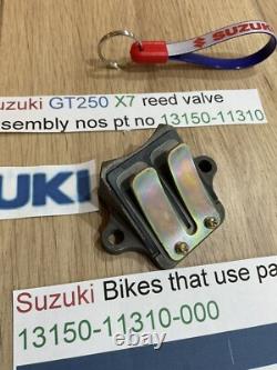 Suzuki GT250 X7 all models REED VALVE ASSEMBLY nos pt 13150-11310 with parts tag