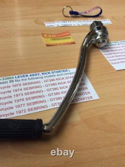 Suzuki GT380 72-77 nos kickstart assembly with' S' rubber + bolt 26300-33003
