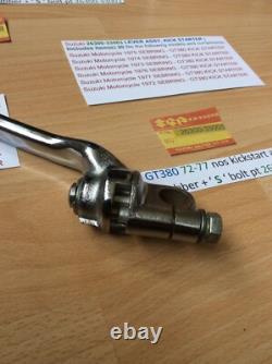 Suzuki GT380 72-77 nos kickstart assembly with' S' rubber + bolt 26300-33003