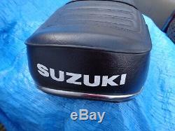 Suzuki GT380 seat nos with brackets chrome trim
