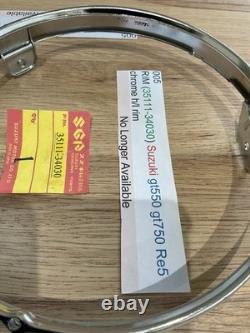 Suzuki GT550 all GT750 LMAB 74-77 RE5 NOS CHROME HEADLIGHT RIM Pt no 35111-34030