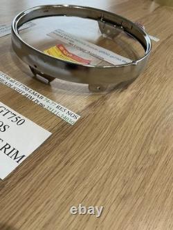 Suzuki GT550 all GT750 LMAB 74-77 RE5 NOS CHROME HEADLIGHT RIM Pt no 35111-34030