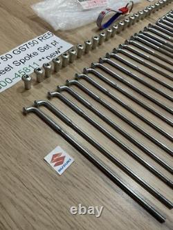 Suzuki GT750 GS750 RE5 NOS Rear Wheel Spoke Set 65300-45811 NEW IN SUZUKI BAGS