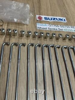 Suzuki GT750 GS750 RE5 NOS Rear Wheel Spoke Set 65300-45811 NEW IN SUZUKI BAGS