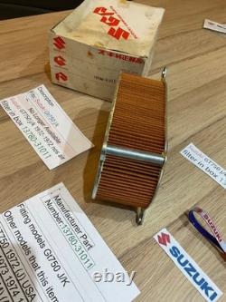 Suzuki GT750 j/k 1972-1972 nos air filter in box 13780-31011 Genuine Obsolete