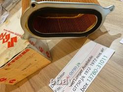 Suzuki GT750 j/k 1972-1972 nos air filter in box 13780-31011 Genuine Obsolete