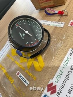 Suzuki GT750 lma 74-76 nos blue face tachometer new in box 34201-31621 perfect