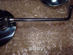 Suzuki GT, T, mirrors pair mirror left right M8 with S, 2x spacers M8 to M10 NOS