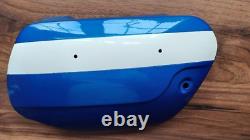 Suzuki Genuine T250J LH Side Panel 47210-18620-525 Candy Blue /White NOS Mint