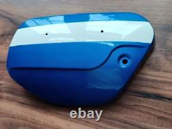 Suzuki Genuine T250J LH Side Panel 47210-18620-525 Candy Blue /White NOS Mint