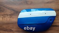 Suzuki Genuine T250J LH Side Panel 47210-18620-525 Candy Blue /White NOS Mint