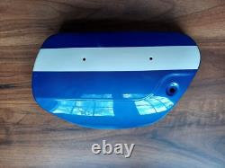 Suzuki Genuine T250J LH Side Panel 47210-18620-525 Candy Blue /White NOS Mint