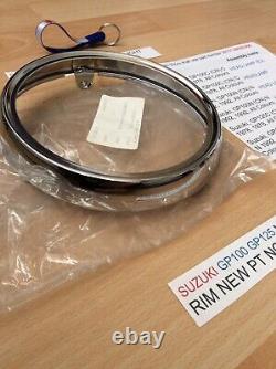 Suzuki Gp100 Gp125 Nos Headlight Rim New Pt No 35111-29320 Suzuki Gp100 Gp125 Nos Headlight Rim New Pt No 35111-29320