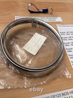 Suzuki Gp100 Gp125 Nos Headlight Rim New Pt No 35111-29320 Suzuki Gp100 Gp125 Nos Headlight Rim New Pt No 35111-29320