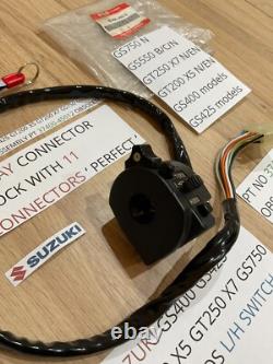 Suzuki Gs400 Gs425 Gt200 X5 Gt250 X7 Gs750 Gs550 Nos L/h Switch Ass 37400-45012 Suzuki Gs400 Gs425 Gt200 X5 Gt250 X7 Gs750 Gs550 Nos L/h Switch Ass 37400-45012