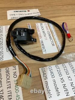 Suzuki Gs400 Gs425 Gt200 X5 Gt250 X7 Gs750 Gs550 Nos L/h Switch Ass 37400-45012