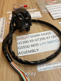 Suzuki Gs400 Gs425 Gt200 X5 Gt250 X7 Gs750 Gs550 Nos L/h Switch Ass 37400-45012