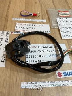 Suzuki Gs400 Gs425 Gt200 X5 Gt250 X7 Gs750 Gs550 Nos L/h Switch Ass 37400-45012