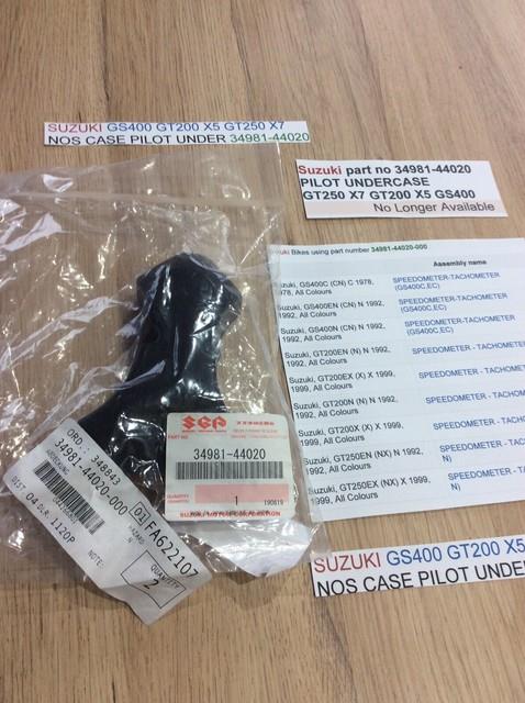 Suzuki Gs400 Gt200 X5 Gt250 X7 Nos Case Pilot Under 34981-44020 New In Parts Bag