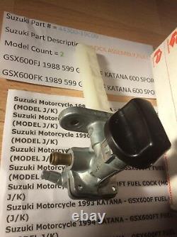 Suzuki Gsx600 Katana Gsx600 Ft 1988-1996 Nos Fuel Petcock Pt No 44300-19c00 New