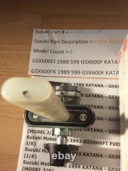 Suzuki Gsx600 Katana Gsx600 Ft 1988-1996 Nos Fuel Petcock Pt No 44300-19c00 New