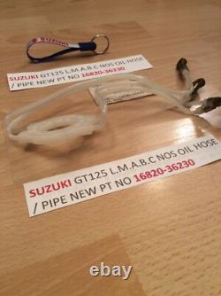 Suzuki Gt125 74-78 All Nos Oil Hose Oil Pipe No 2 With Tag Pt 16820-36230 New