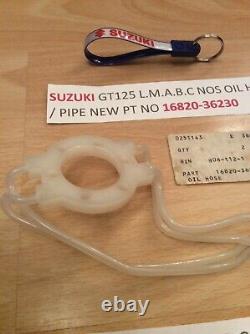 Suzuki Gt125 74-78 All Nos Oil Hose Oil Pipe No 2 With Tag Pt 16820-36230 New
