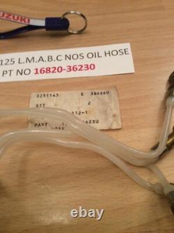 Suzuki Gt125 74-78 All Nos Oil Hose / Oil Pipe No 2 With Tag Pt No 16820-36230