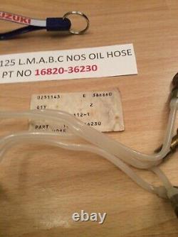 Suzuki Gt125 74-78 All Nos Oil Hose / Oil Pipe No 2 With Tag Pt No 16820-36230