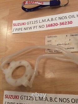Suzuki Gt125 74-78 All Nos Oil Hose / Oil Pipe No 2 With Tag Pt No 16820-36230