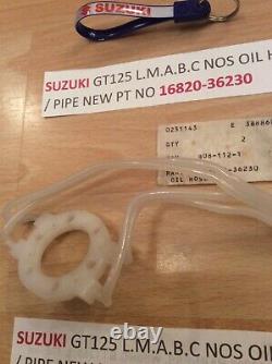 Suzuki Gt125 77-78 All Nos Oil Hose / Oil Pipe No 2 With Tag Pt No 16820-36230