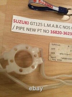 Suzuki Gt125 77-78 All Nos Oil Hose / Oil Pipe No 2 With Tag Pt No 16820-36230