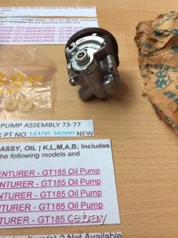 Suzuki Gt125 Gt185 Klmab 73-77 Nos Oil Pump Pt 16100-36810 S/s 16100-36000 New