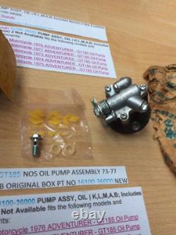 Suzuki Gt125 Gt185 Klmab 73-77 Nos Oil Pump Pt 16100-36810 S/s 16100-36000 New