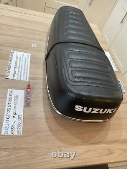 Suzuki Gt125 Gt185 Nos Genuine Seat Assembly With Metal Trim 45100-36201-403 New