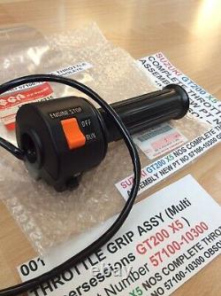 Suzuki Gt200 X5 Nos Throttle Grip Assembly Pt No 57100-10300 New Nice Obsolete