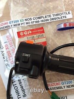 Suzuki Gt200 X5 Nos Throttle Grip Assembly Pt No 57100-10300 New Nice Obsolete