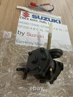 Suzuki Gt250 Abc 76-78 Gt500 A + B 76-77 Nos Fuel Cock Assembly 44300-15600 New