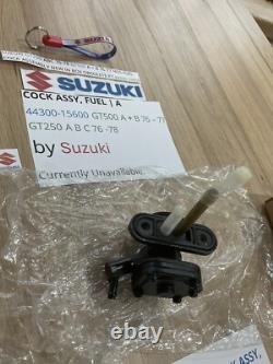 Suzuki Gt250 Abc 76-78 Gt500 A + B 76-77 Nos Fuel Cock Assembly 44300-15600 New
