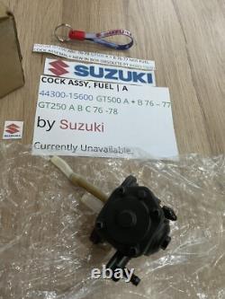 Suzuki Gt250 Abc 76-78 Gt500 A + B 76-77 Nos Fuel Cock Assembly 44300-15600 New