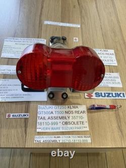 Suzuki Gt250 Klma Gt500a T500 Nos Rear Tail Assembly 35710-18110-999 Obsolete Suzuki Gt250 Klma Gt500a T500 Nos Rear Tail Assembly 35710-18110-999 Obsolete