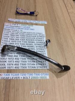 Suzuki Gt250 T250 T350 T305 Tc305 T500 Gt500 Nos Gear Lever 25600-18001 + Bolt