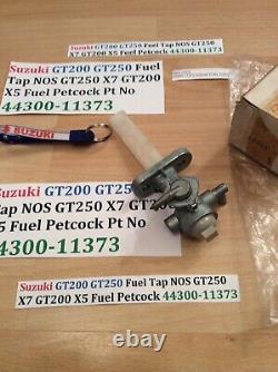 Suzuki Gt250 X7 All Gt200 X5 All Nos Petcock Assembly Pt 44300-11375 Obsolete Suzuki Gt250 X7 All Gt200 X5 All Nos Petcock Assembly Pt 44300-11375 Obsolete